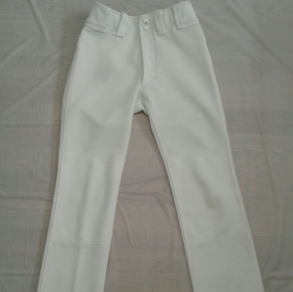 White mizuno premier baseball pants